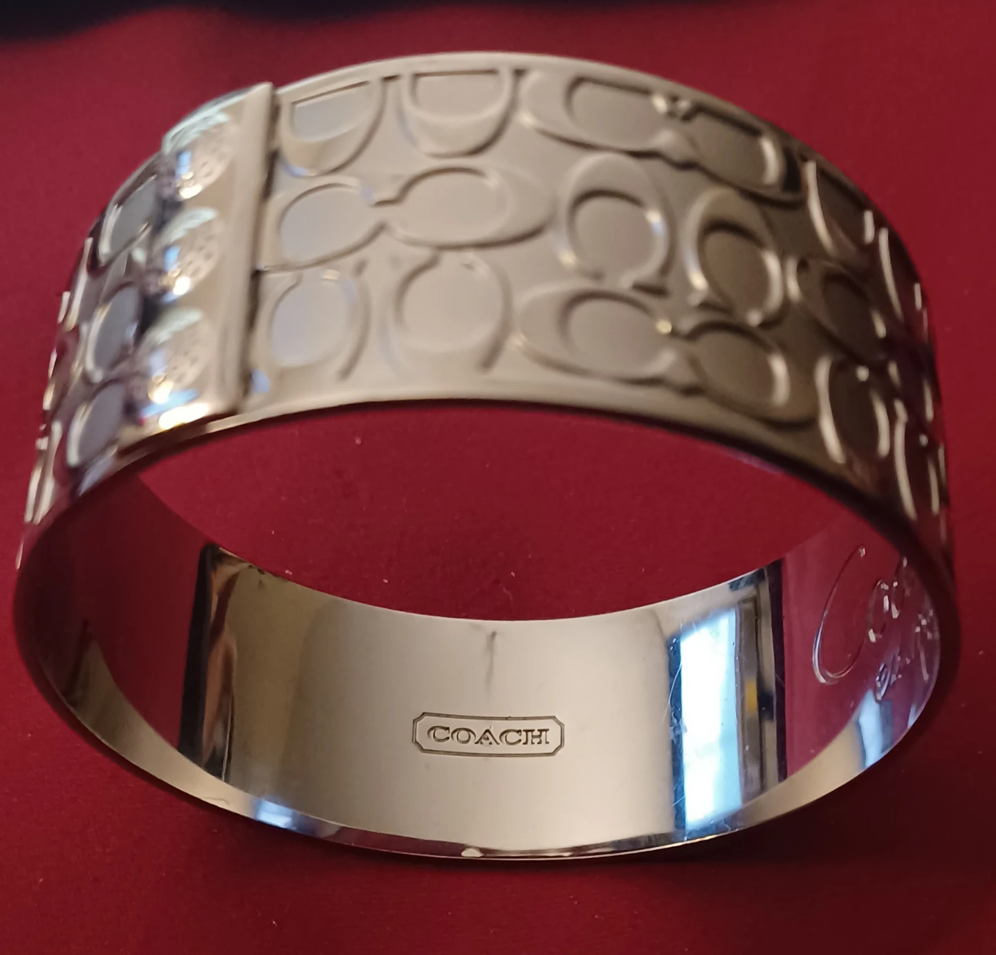 Silver Coach Bangle Bracelet - photo 2