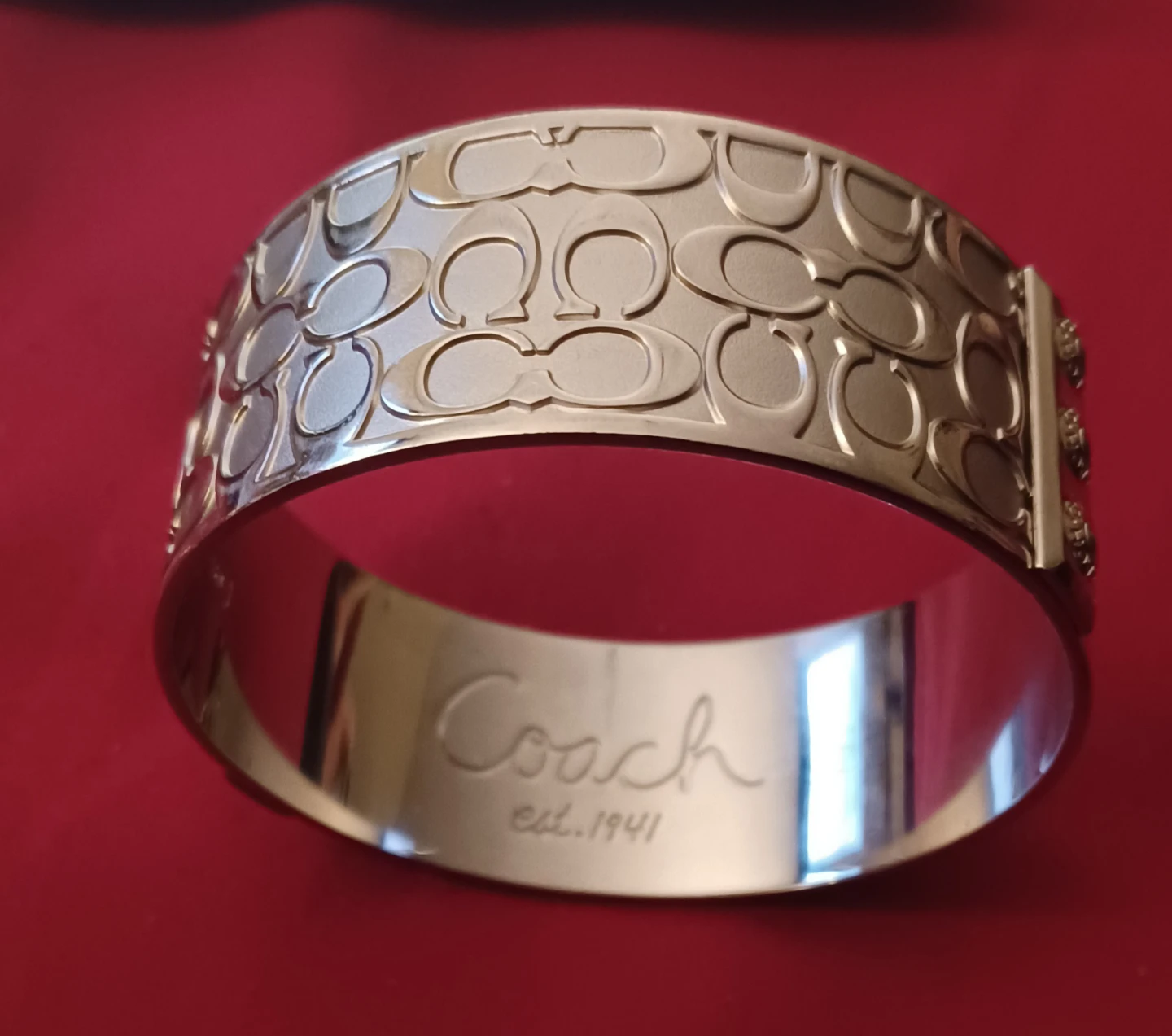 Silver Coach Bangle Bracelet - photo 3