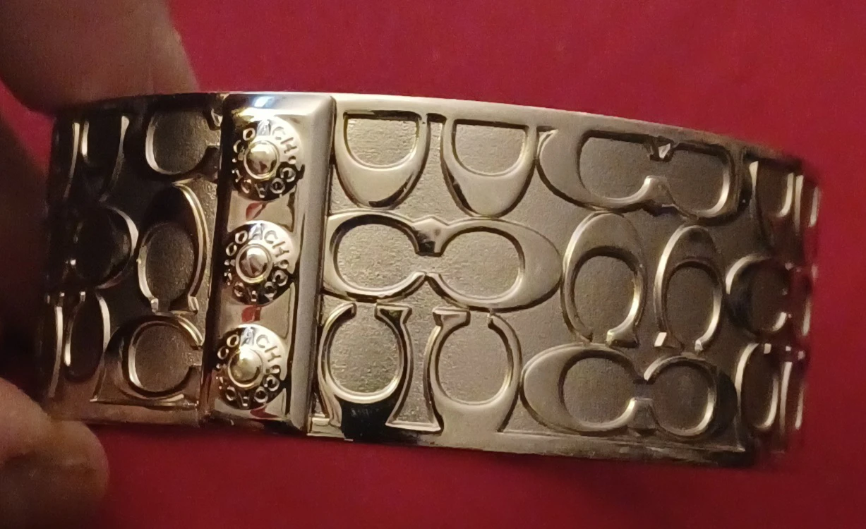 Silver Coach Bangle Bracelet - photo 4