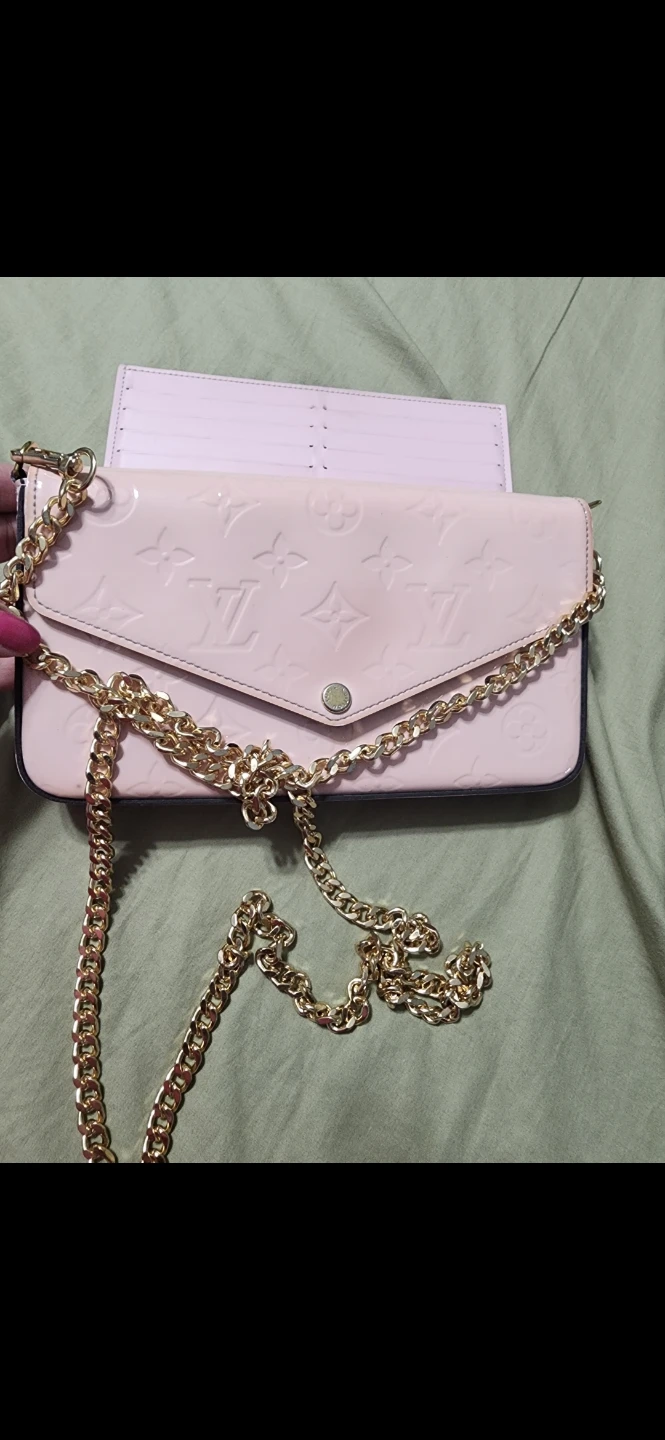 Louis Vuitton Pink Vernis Wallet On Chain - photo 3