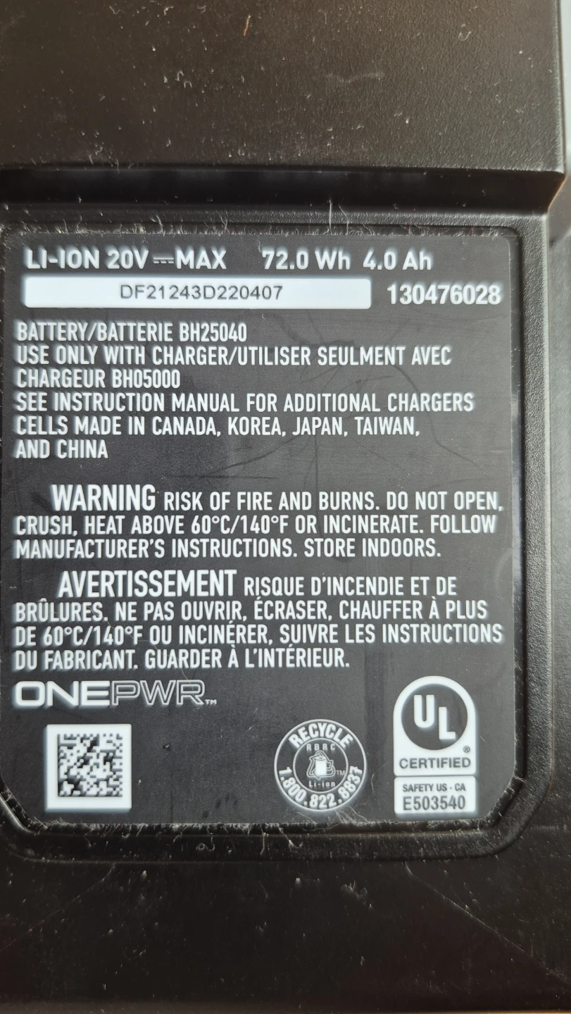ONE+PWR 20V MAX 4.0 Ah Lithium-Ion Battery with Charger - photo 3