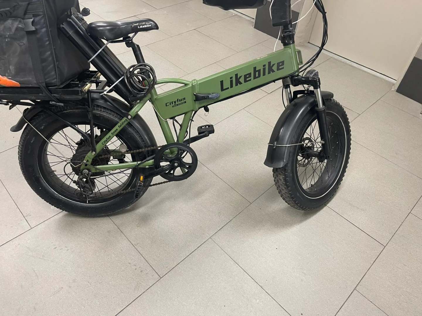 Likebike Cityfun Electric Folding Fat Bike - Green - photo 2
