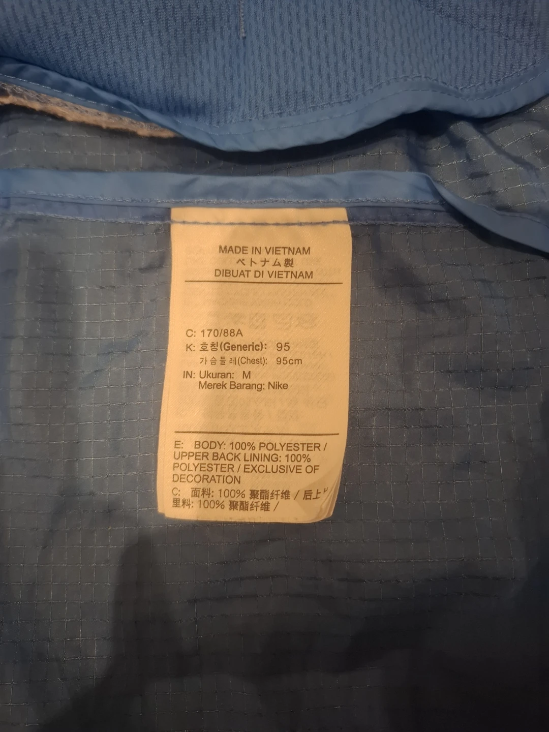 Nike Lightweight Windbreaker - Men’s M - Blue/Navy - photo 3