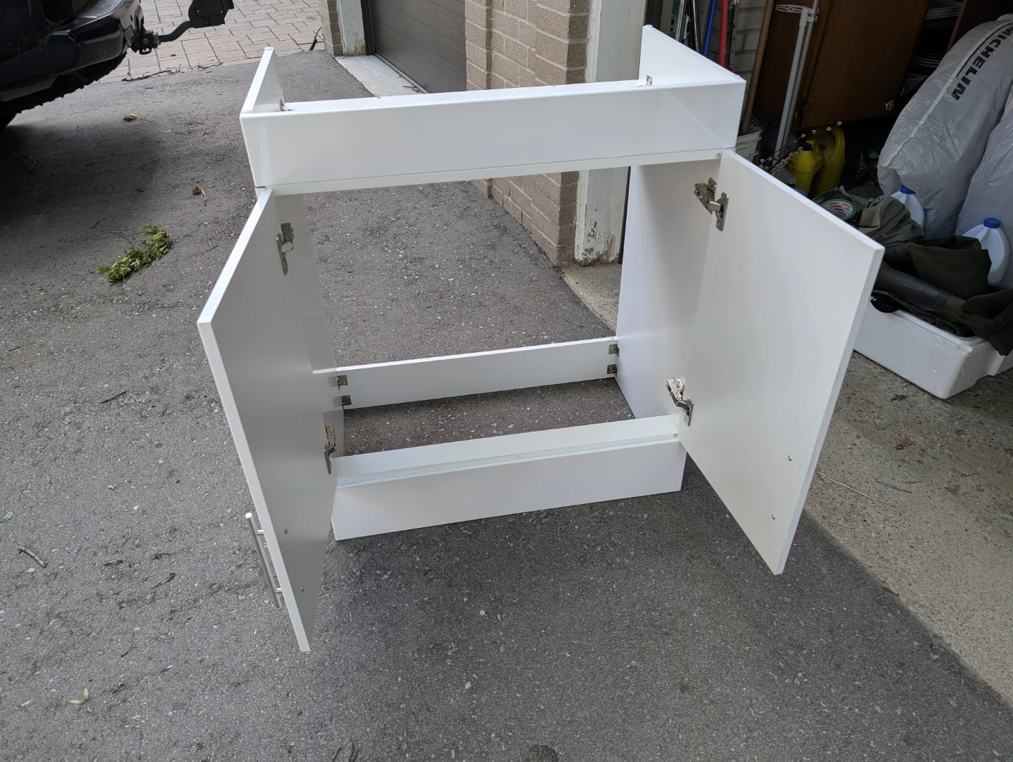 White Bathroom Vanity Cabinet - photo 2