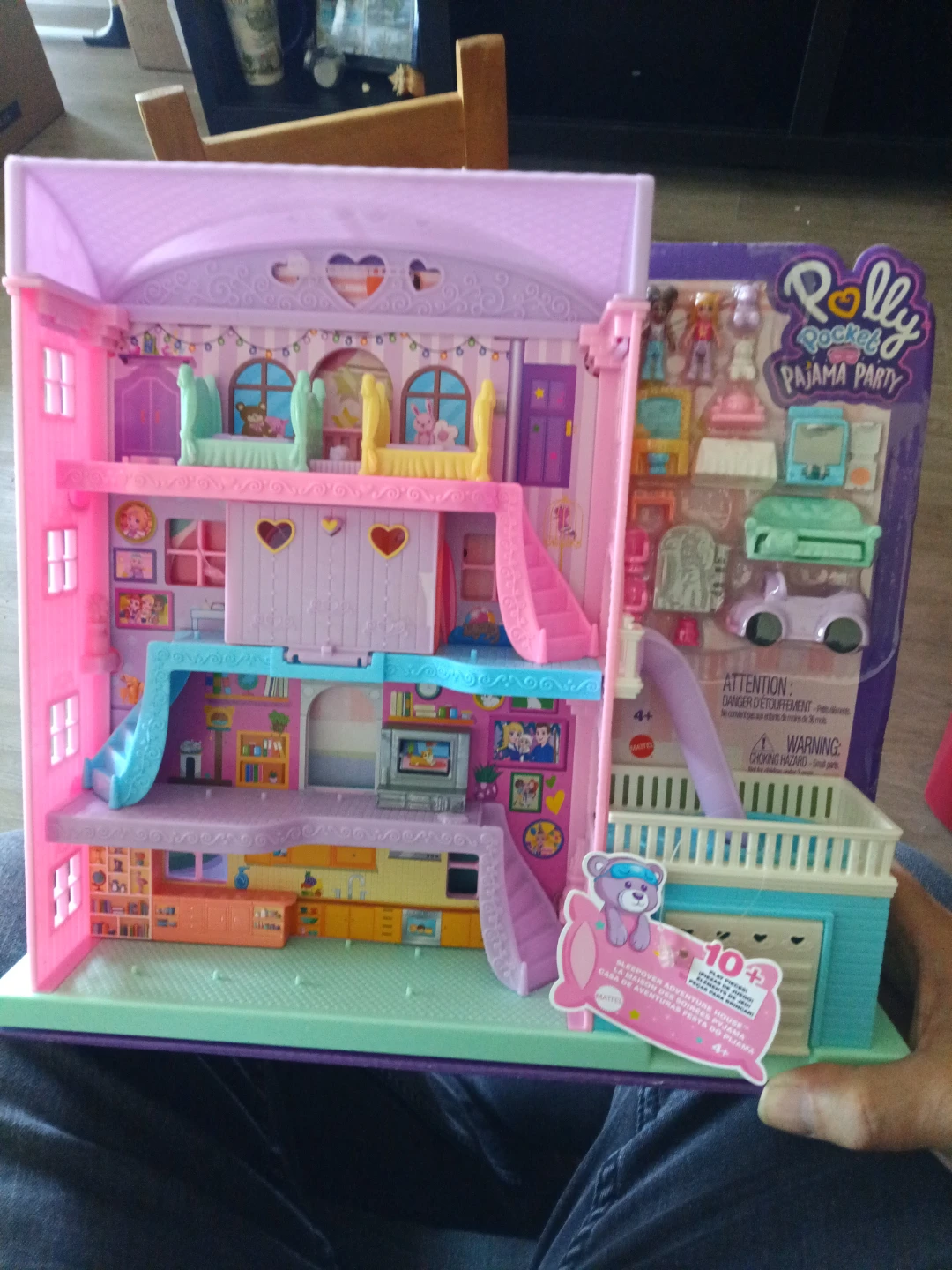Polly Pocket Pajama Party Sleepover Adventure House Playset