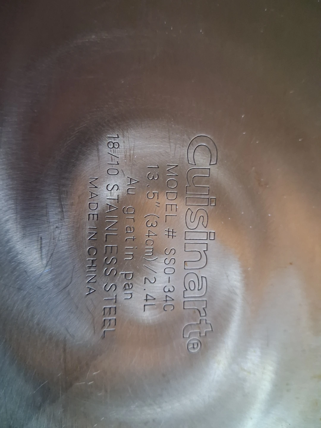 Cuisinart Stainless Steel Au Gratin Pan 13.5" SS0-34C - photo 3