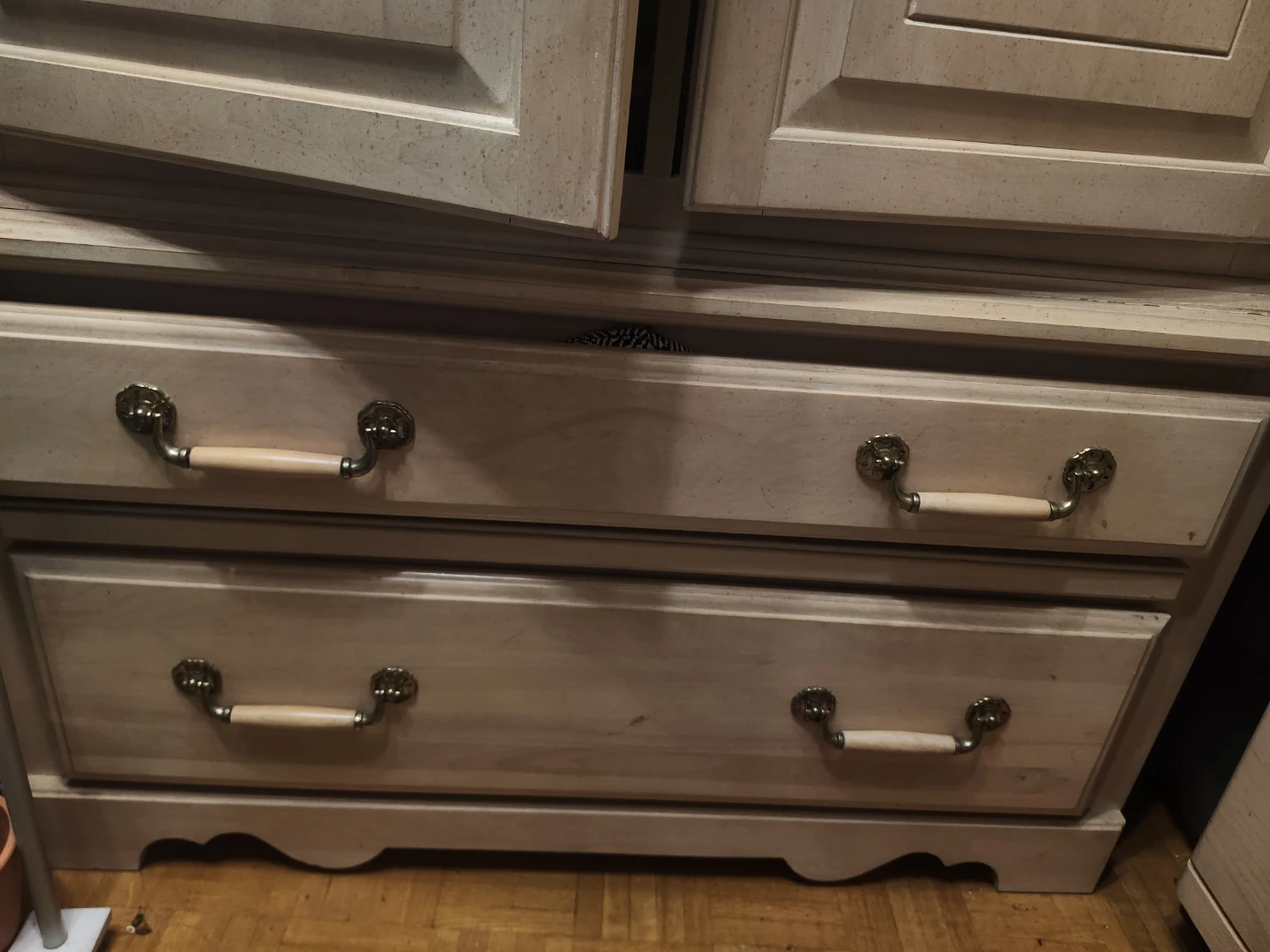 Light Wood Armoire with Drawers - photo 2