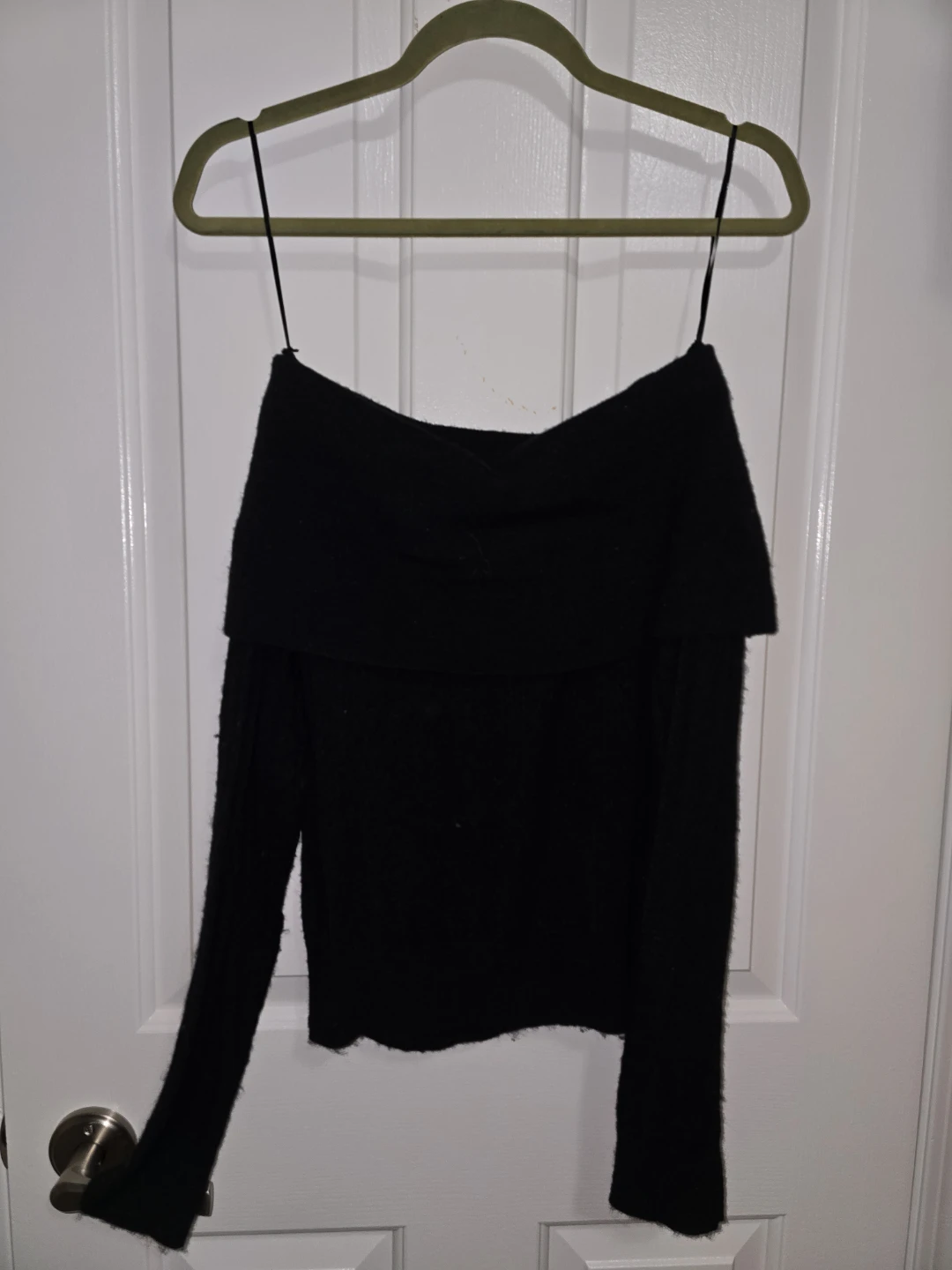 BRAND NEW Black Off-the-Shoulder Sweater