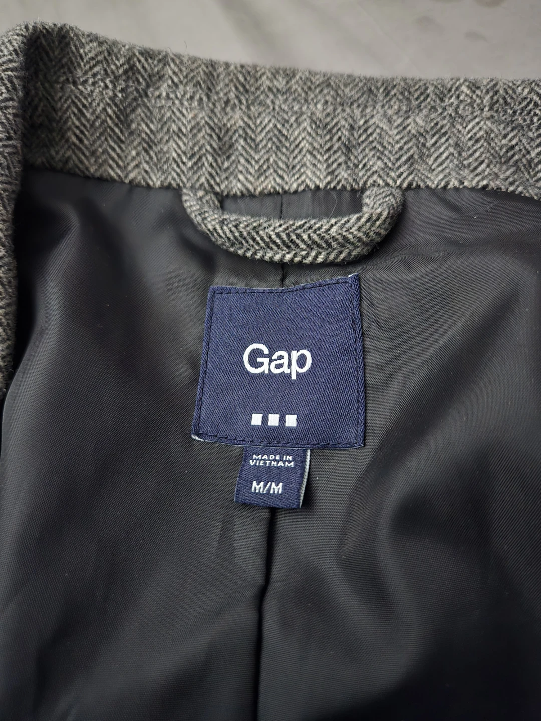 Gap Men's Grey Tweed Blazer - Size M - photo 3