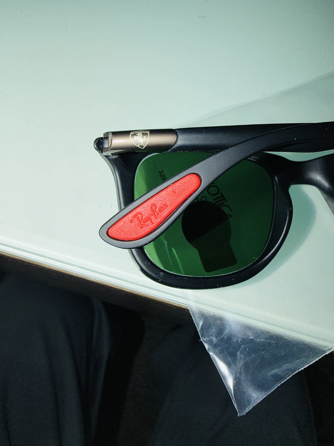 Ray-Ban Ferrari Sunglasses with Green Lens - photo 2