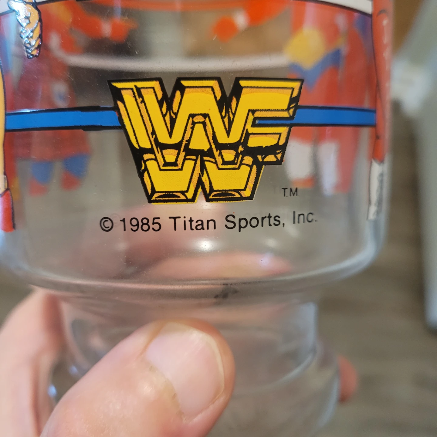 Vintage WWF World Wrestling Federation Glass 1985 - photo 4