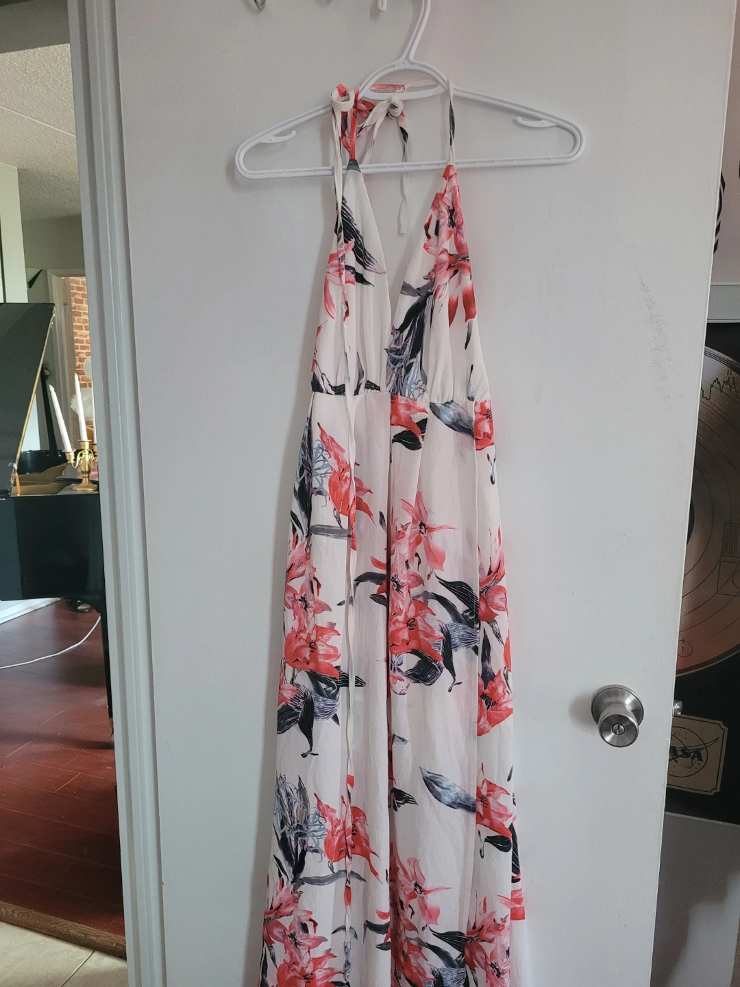 White Floral Maxi Dress