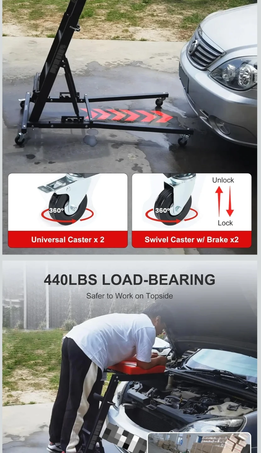 Automotive Creeper Seat with Storage Bag - photo 2