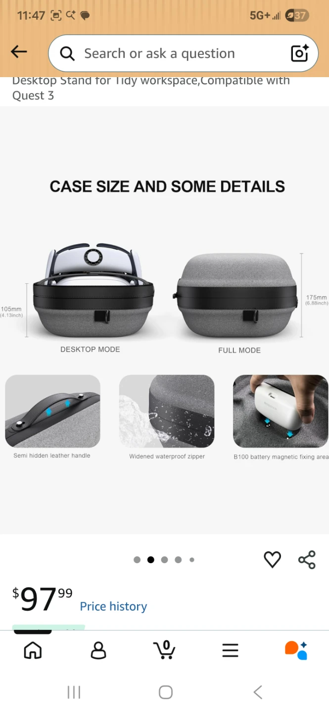 BOBOVR  Carrying Case meta Q3 3s - photo 4