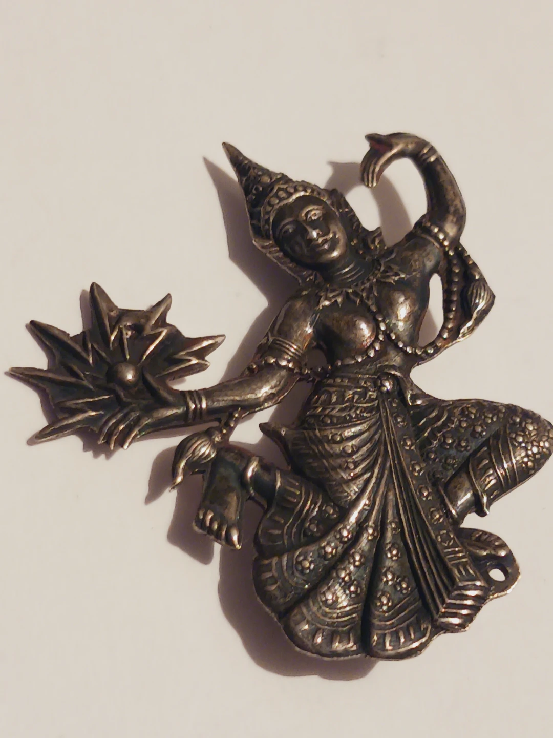 Siam Sterling Silver 925 Thai Dancer Brooch - photo 2
