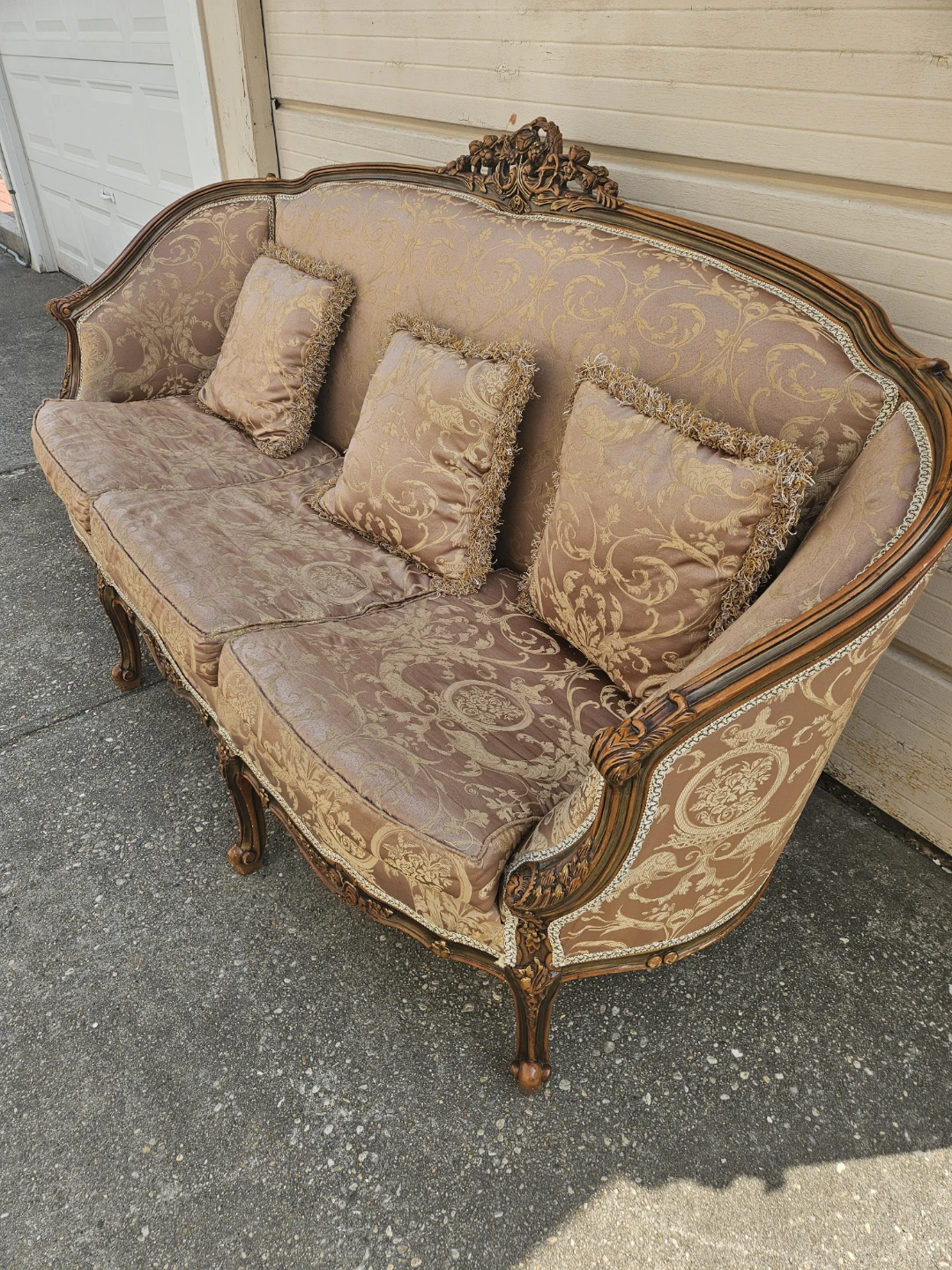 Beautiful louis xv style sofa and 2 chairs - photo 2
