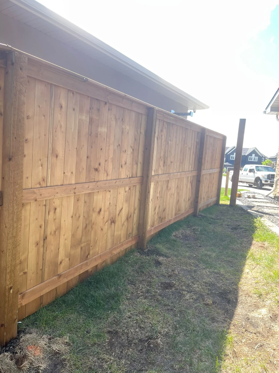 Wooden backyard fence - photo 4