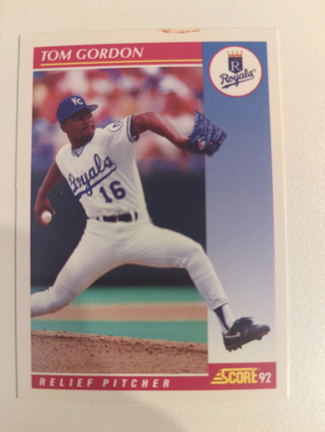 ⚽ 1992 Score Tom Gordon Royals Baseball Card
