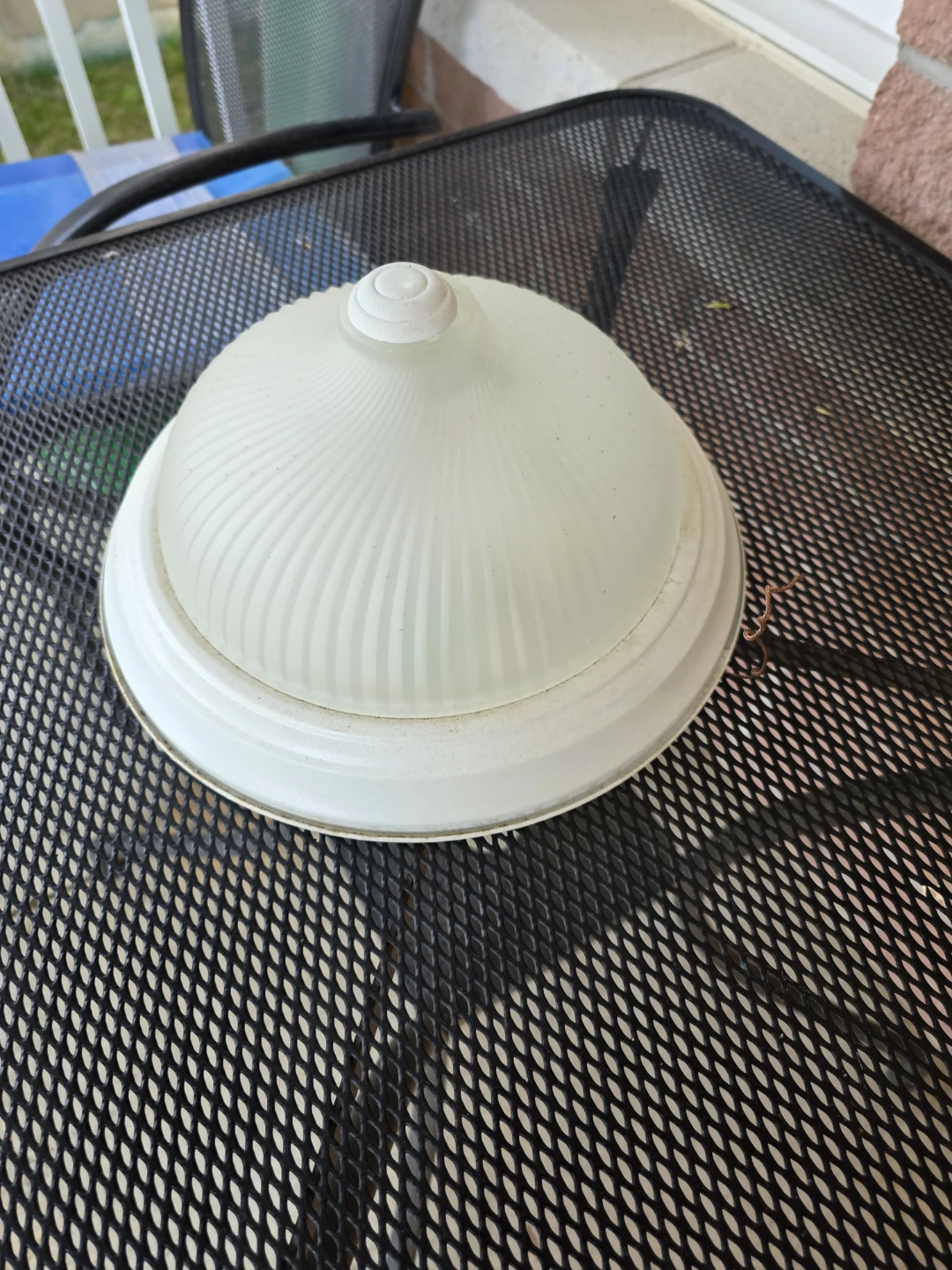White Frosted Glass Light Fixture Shade