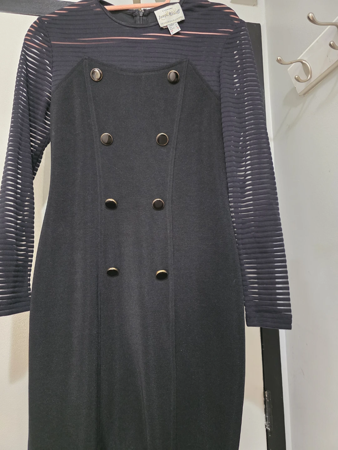 Joseph Ribkoff Black Sheer Sleeve Dress - photo 4