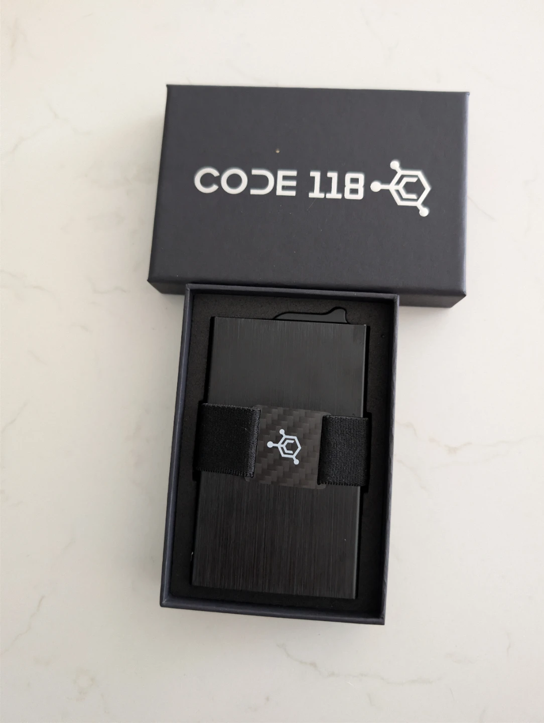 CODE 118 Slim Metal Card Holder Wallet
