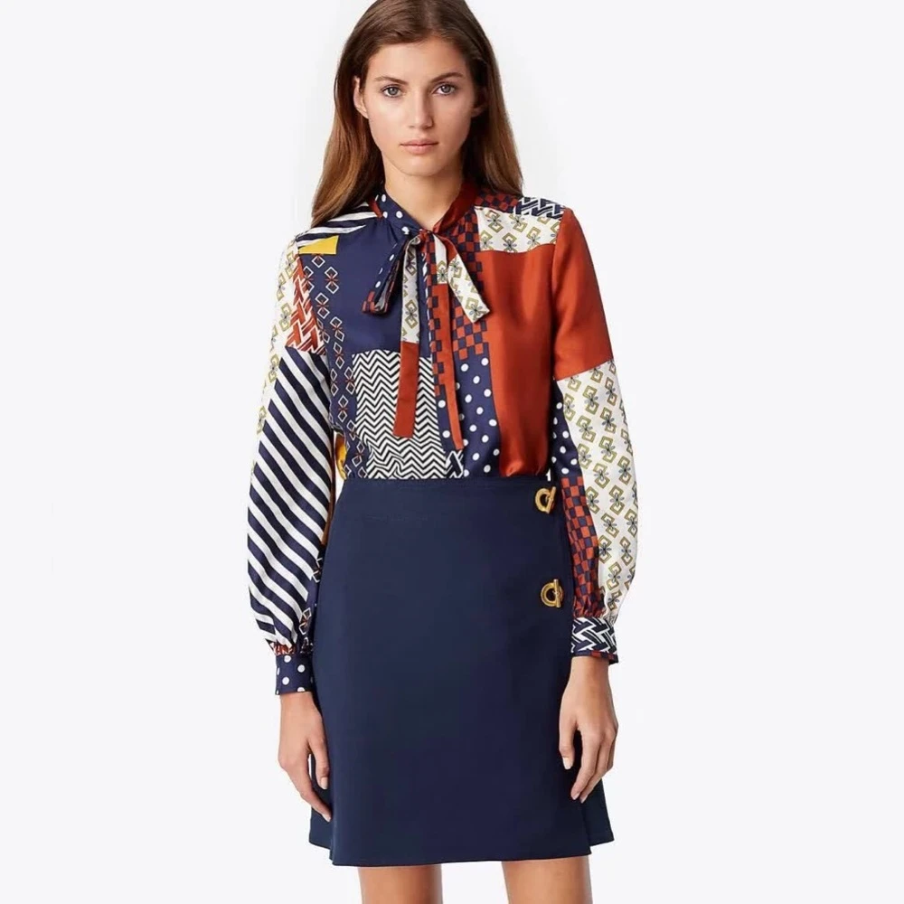 Tory Burch Vivian Silk Top