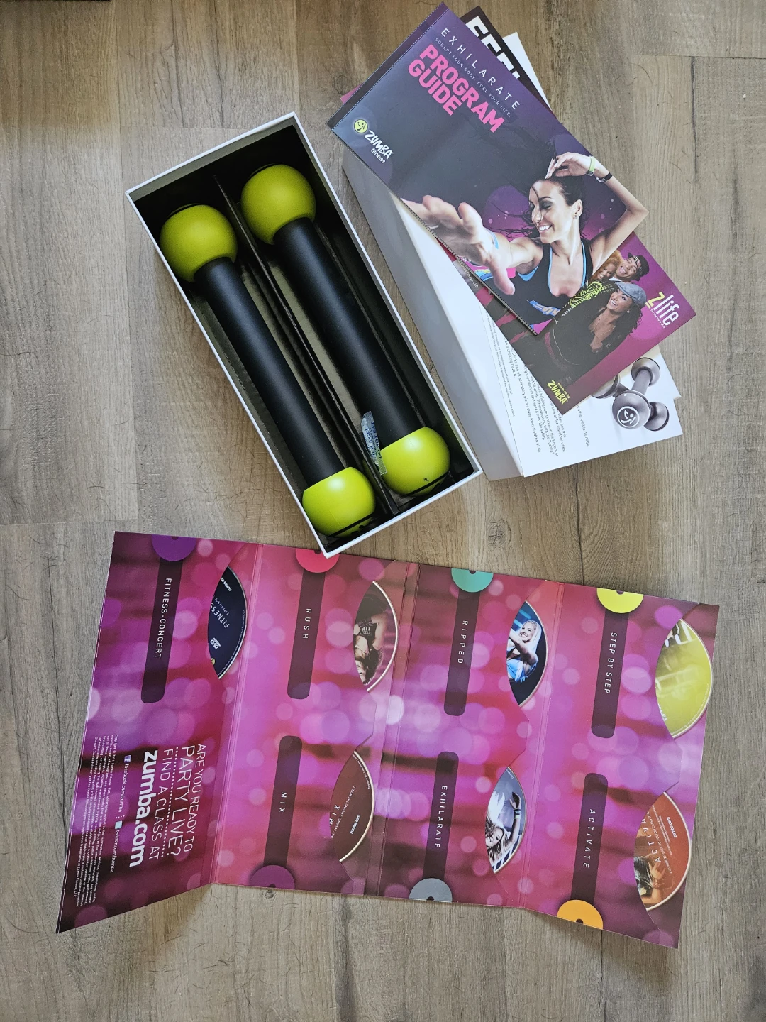 Zumba Fitness Exhilarate DVD Set with Toning Sticks - photo 2