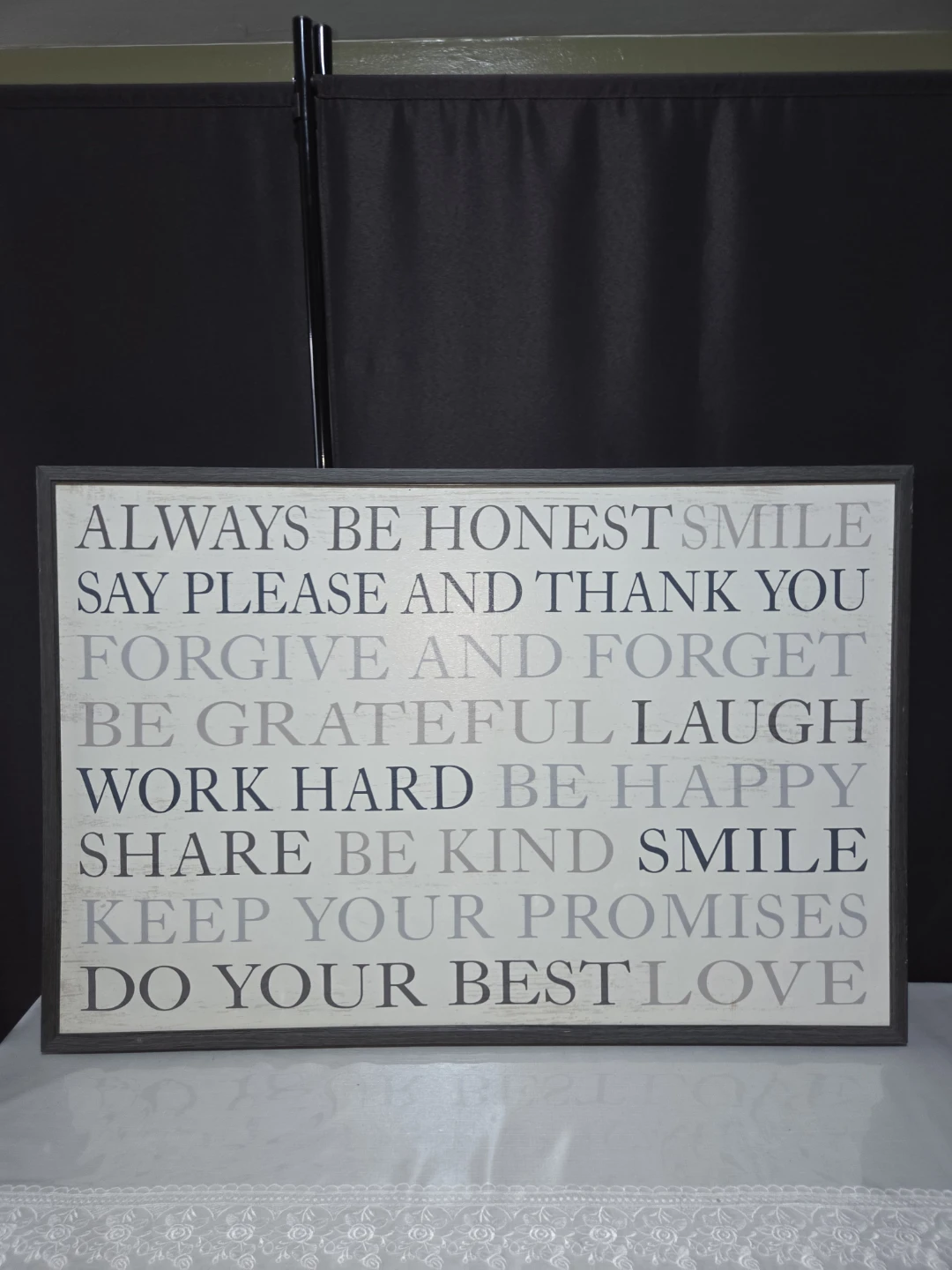 Inspirational Wall Art - "Always Be Honest" Canvas