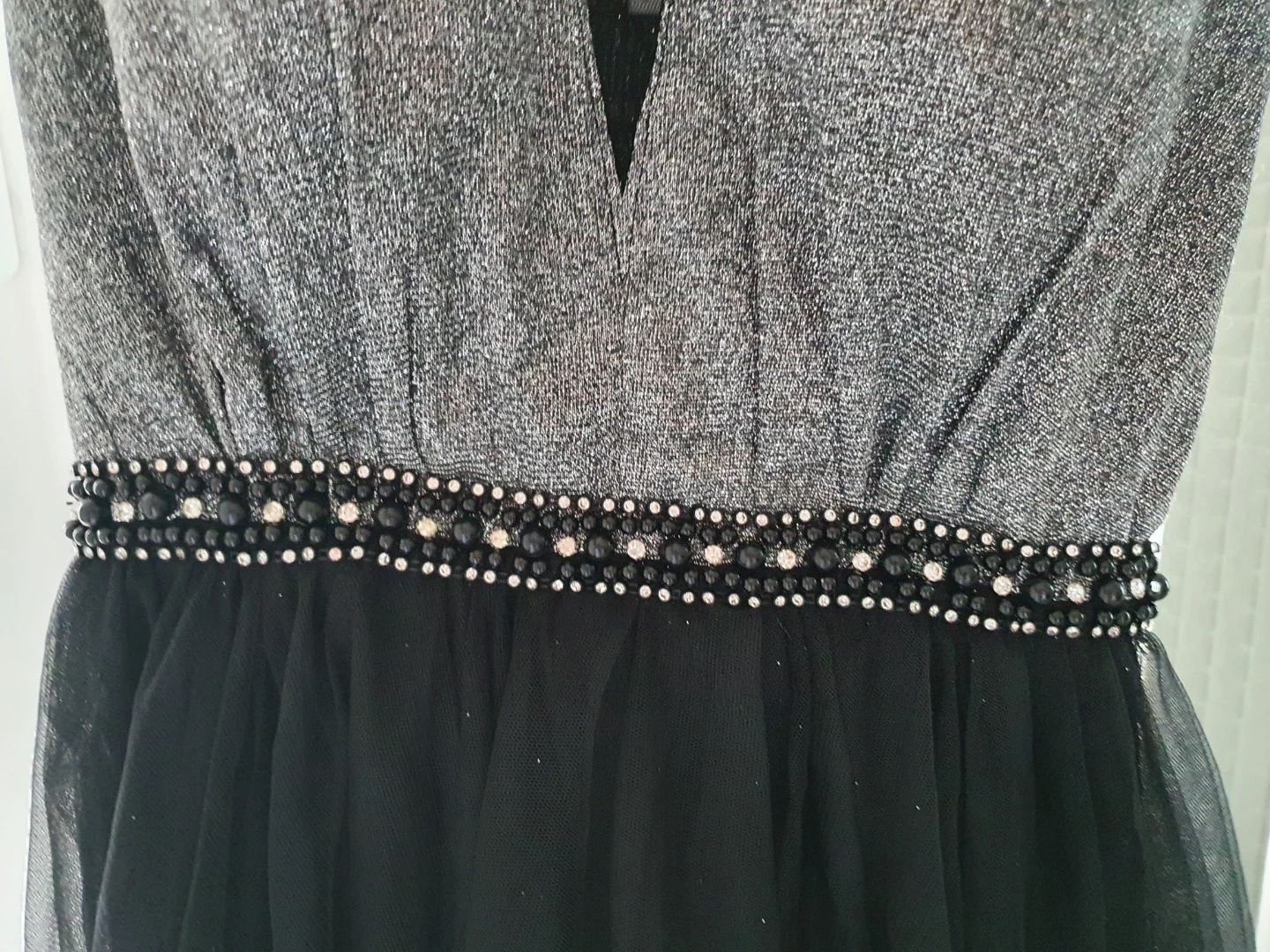 Sparkly Black Tulle Formal Dress - photo 2