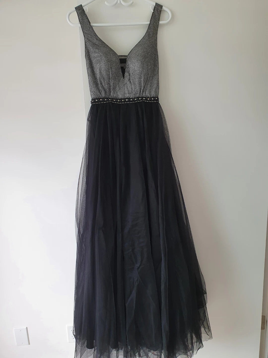 Sparkly Black Tulle Formal Dress - photo 3