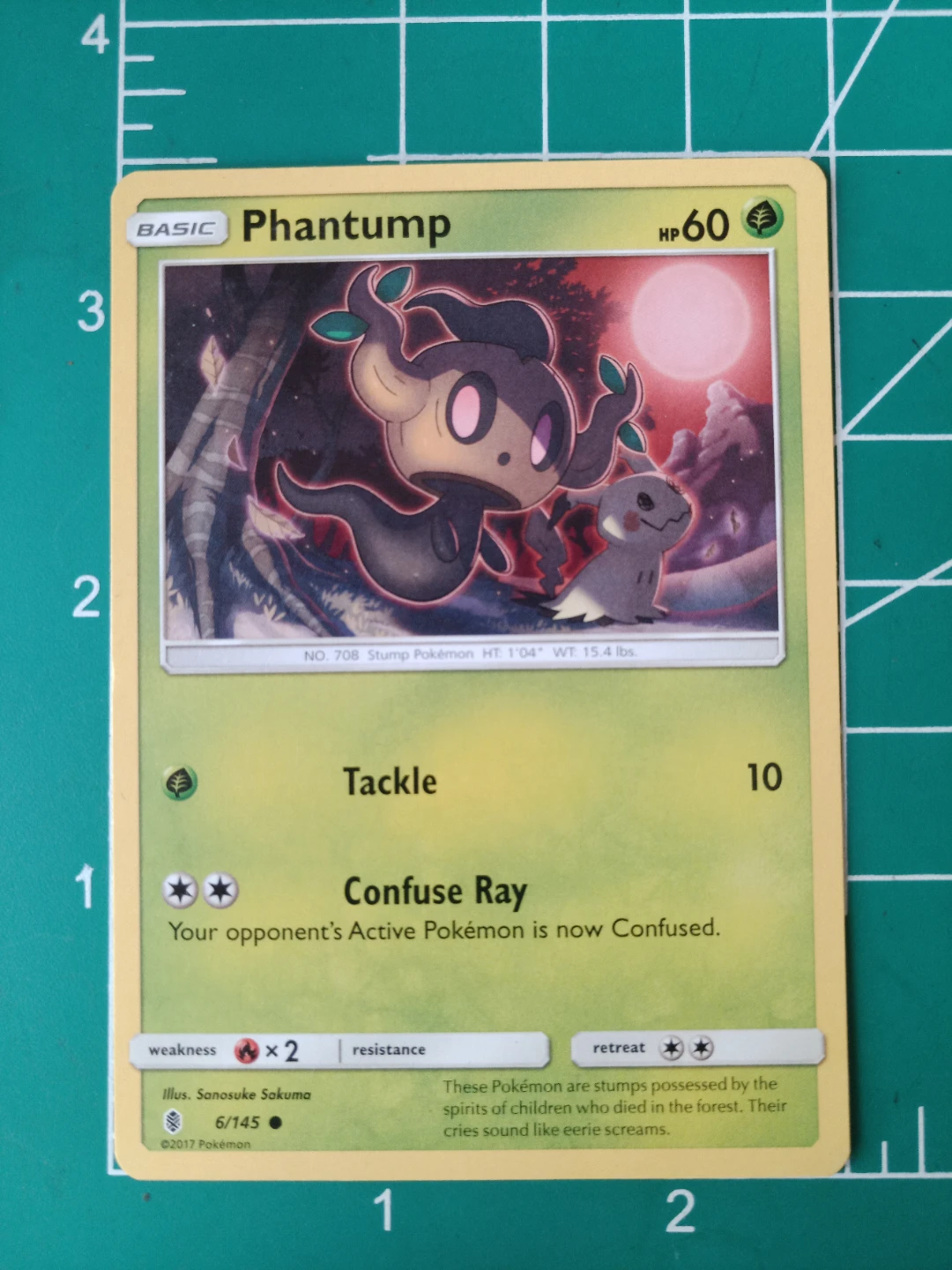 Pokemon Phantump Trading Card 6/145