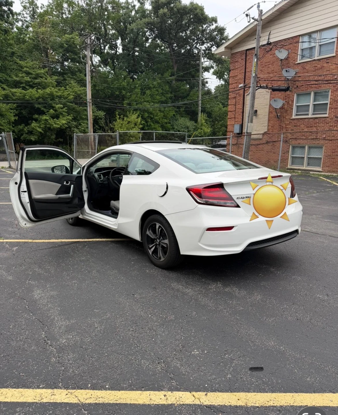 White Honda Civic Coupe 2015 - photo 5