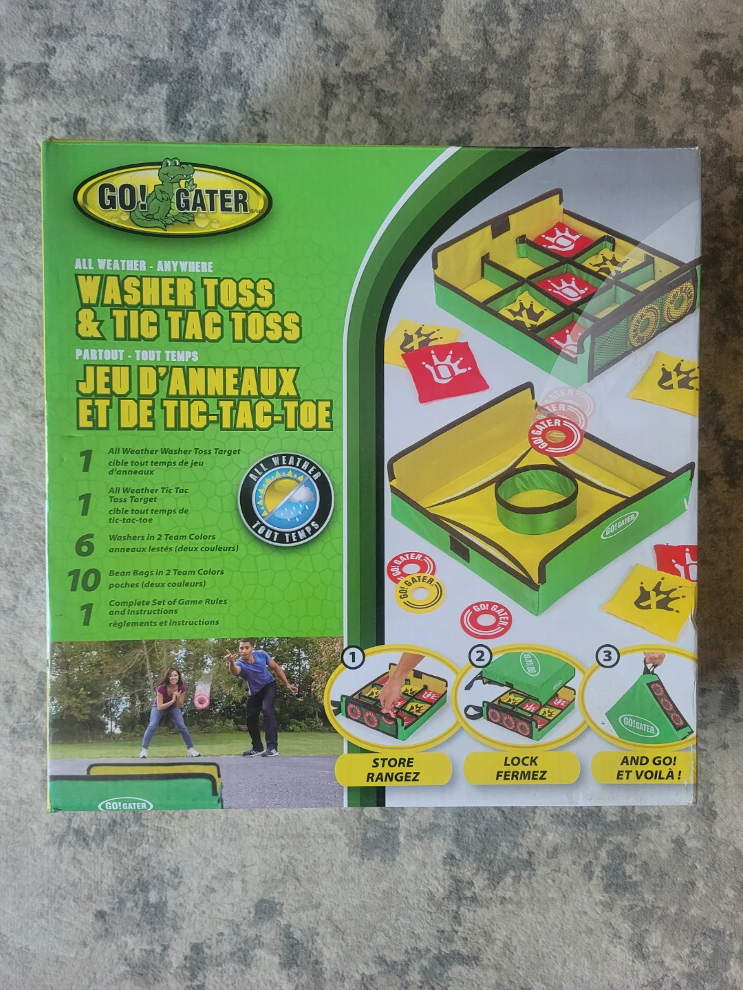 🔥 BRAND NEW Go! Gater 2-in-1 Washer Toss & Tic Tac Toss Set