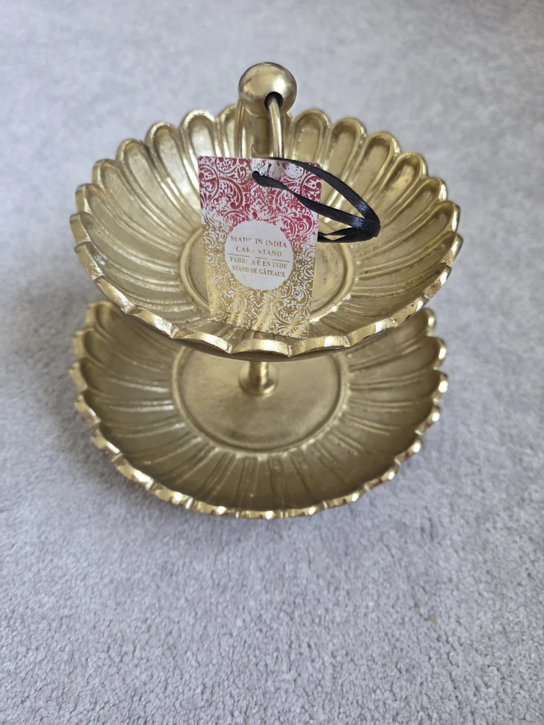 Gold 2-Tier Cake Stand
