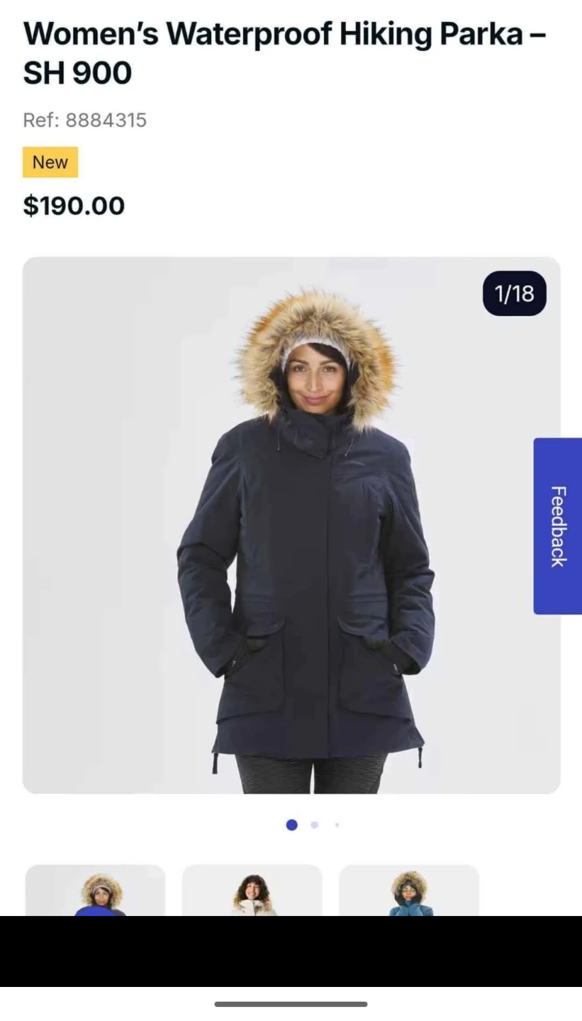 60% Off - Decathlon Women  Parka Jacket -20°C - New is $210