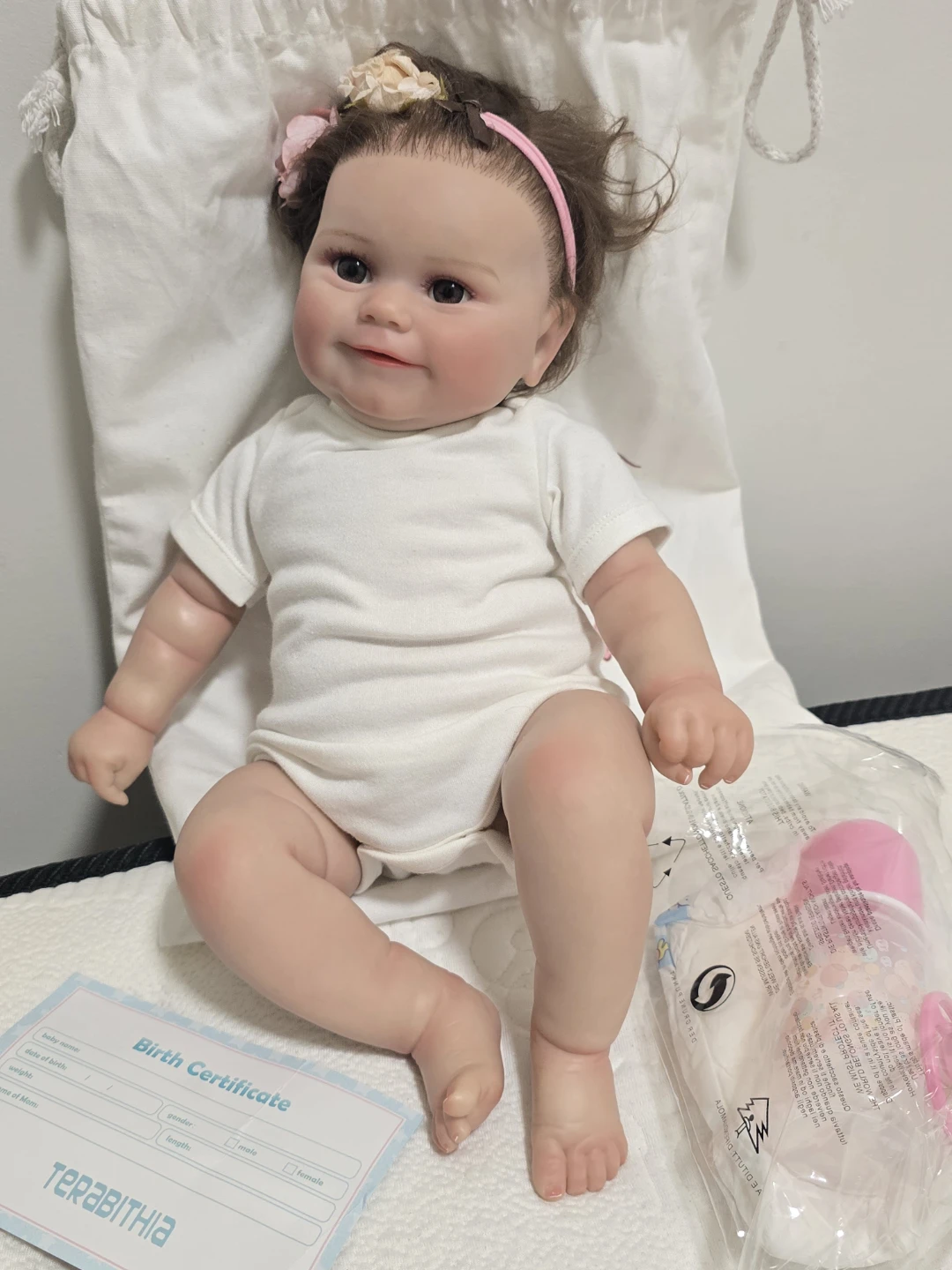 Reborn Baby Doll with Birth Certificate and Accessories - photo 2