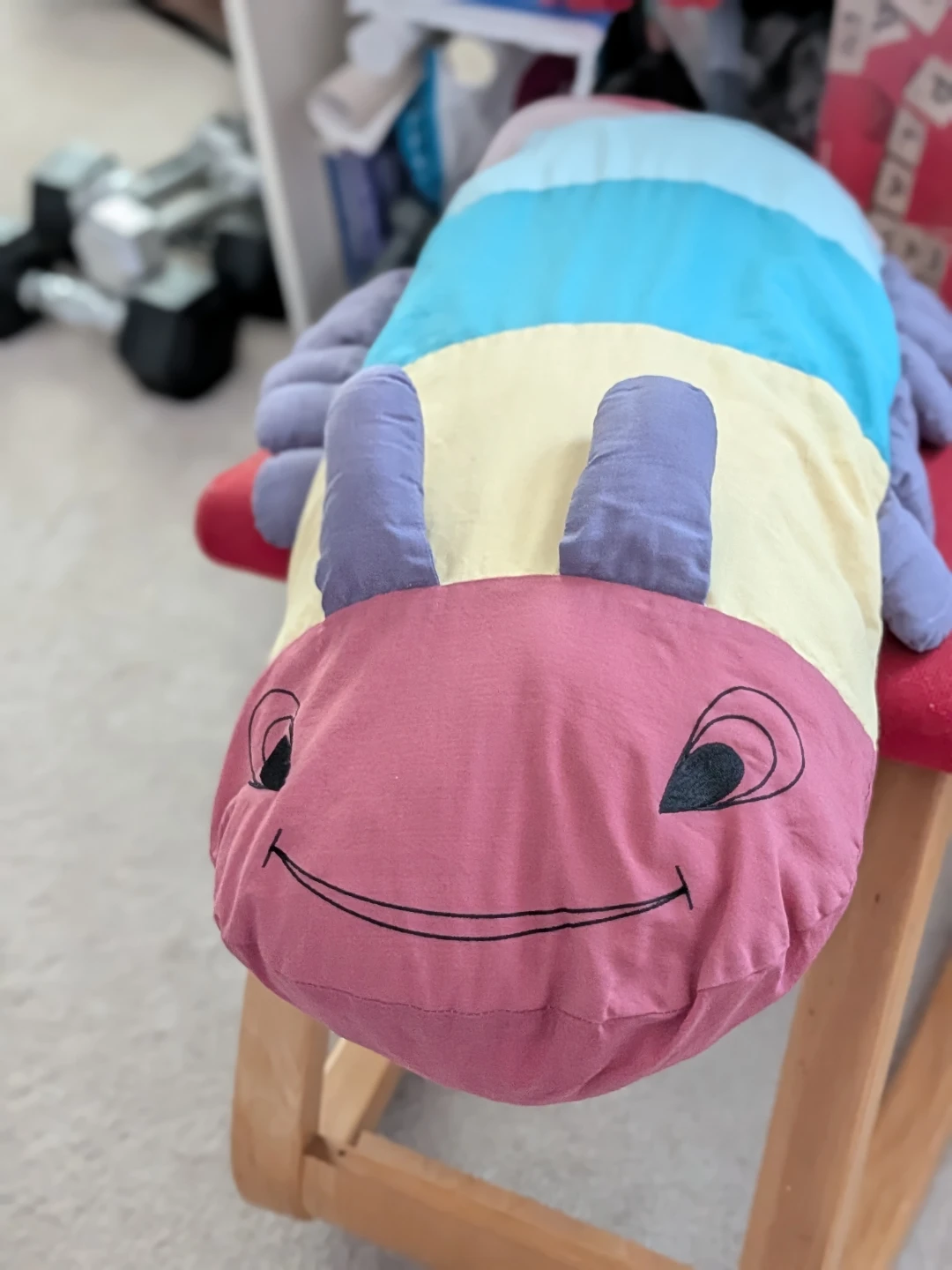 Plush Caterpillar Pillow