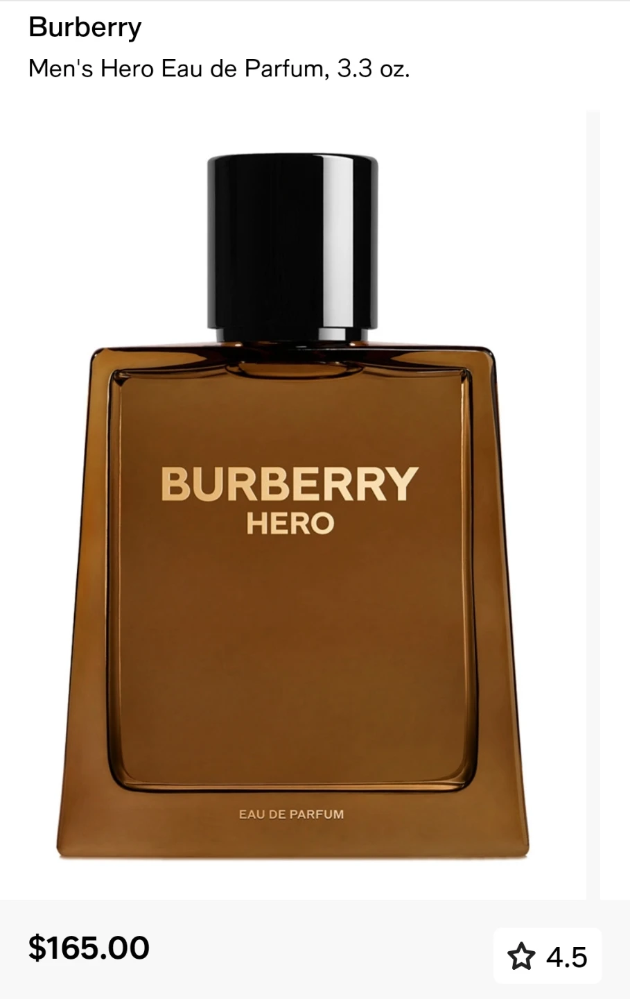 Burberry Hero Eau de Parfum for Men, 3.3 oz - photo 5