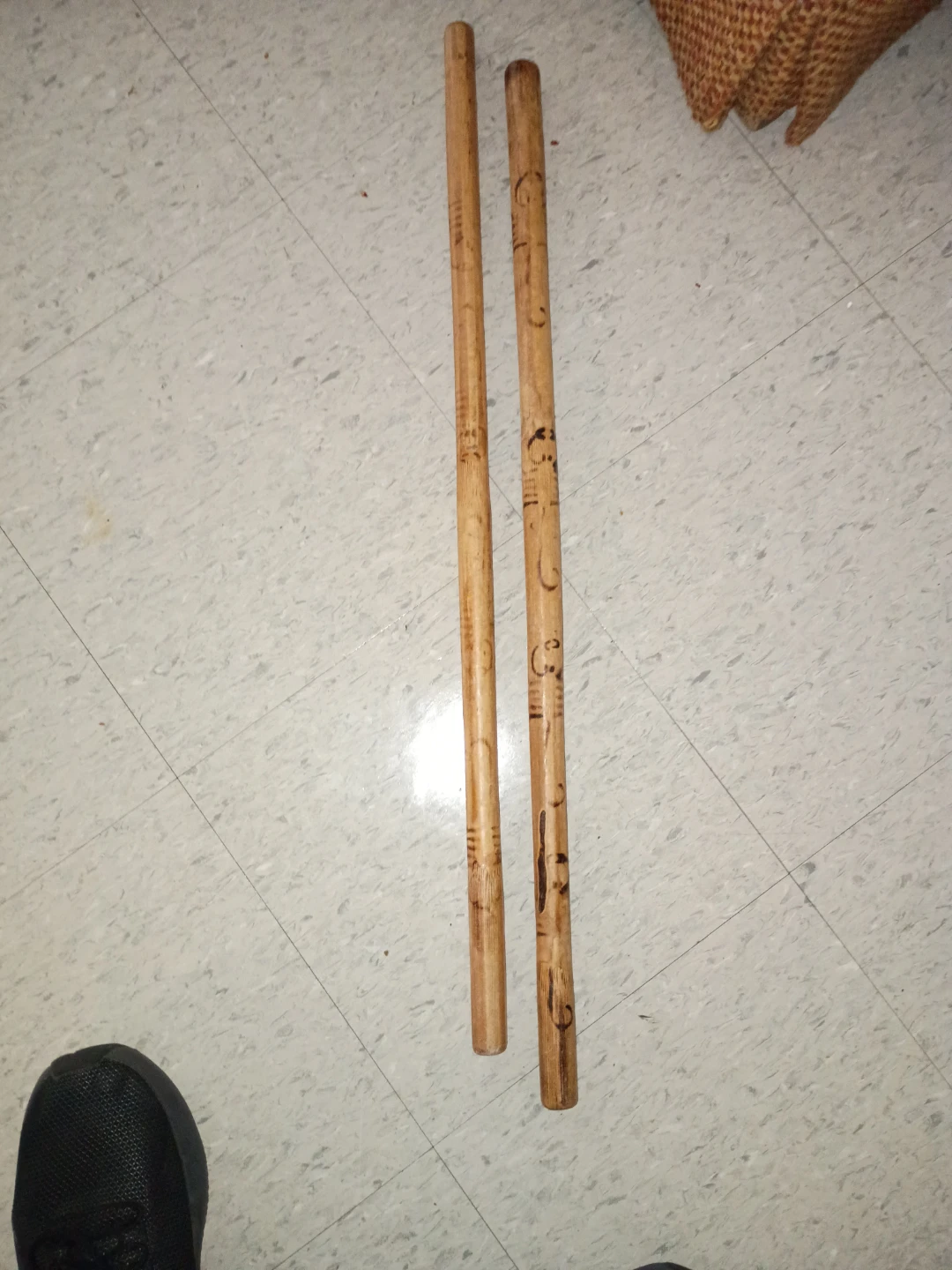 Pair of Wooden Bo Staffs