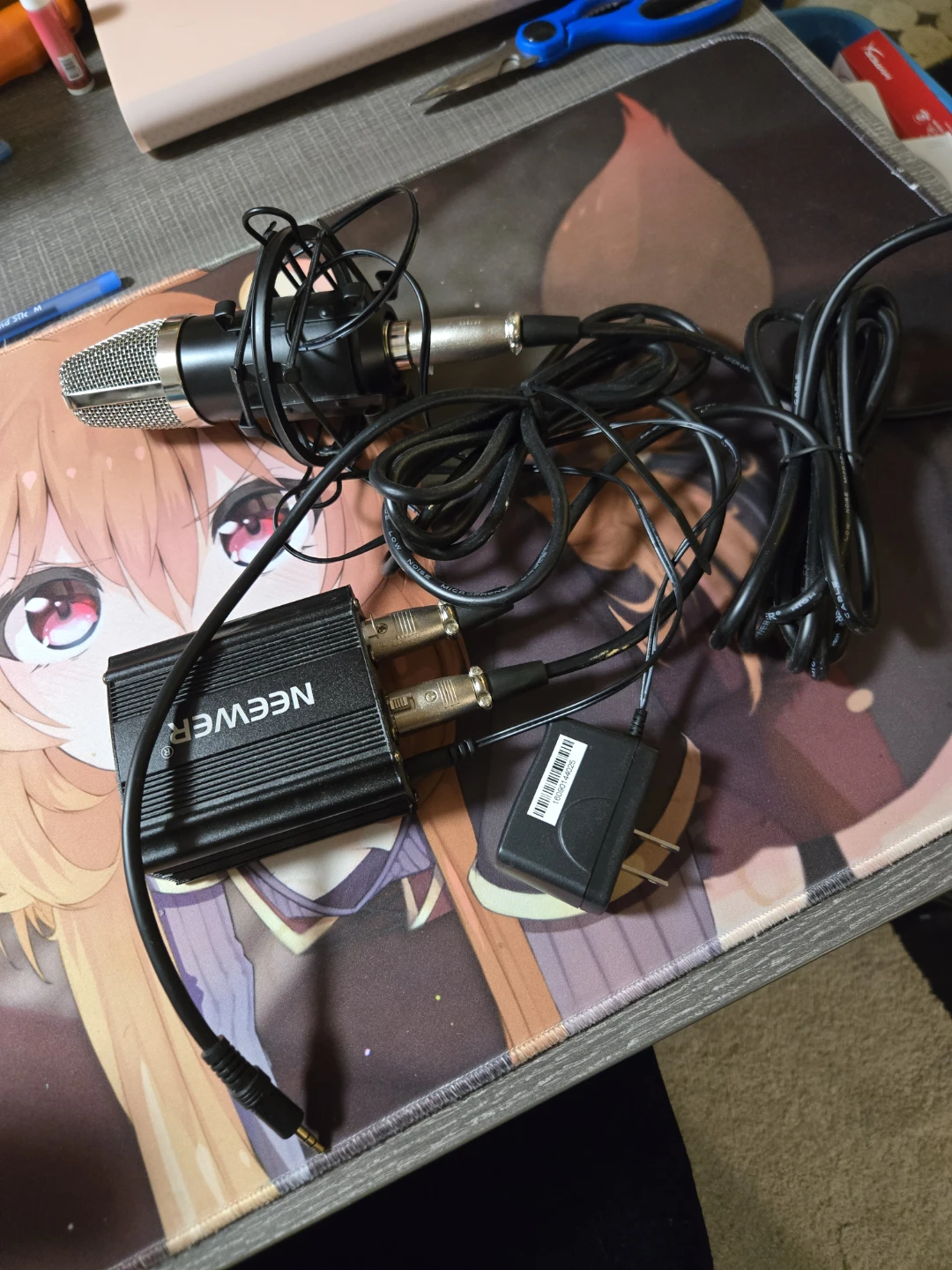 Neewer Condenser Microphone with Power Adapter
