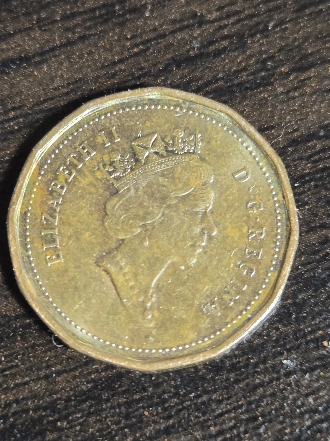 1993 Canadian 1 Cent Coin gold color - photo 2