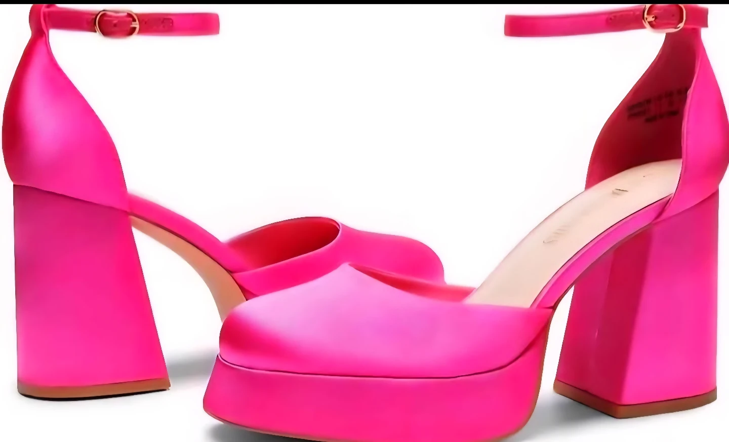Dream Pairs Women's Hot Pink Platform Heels