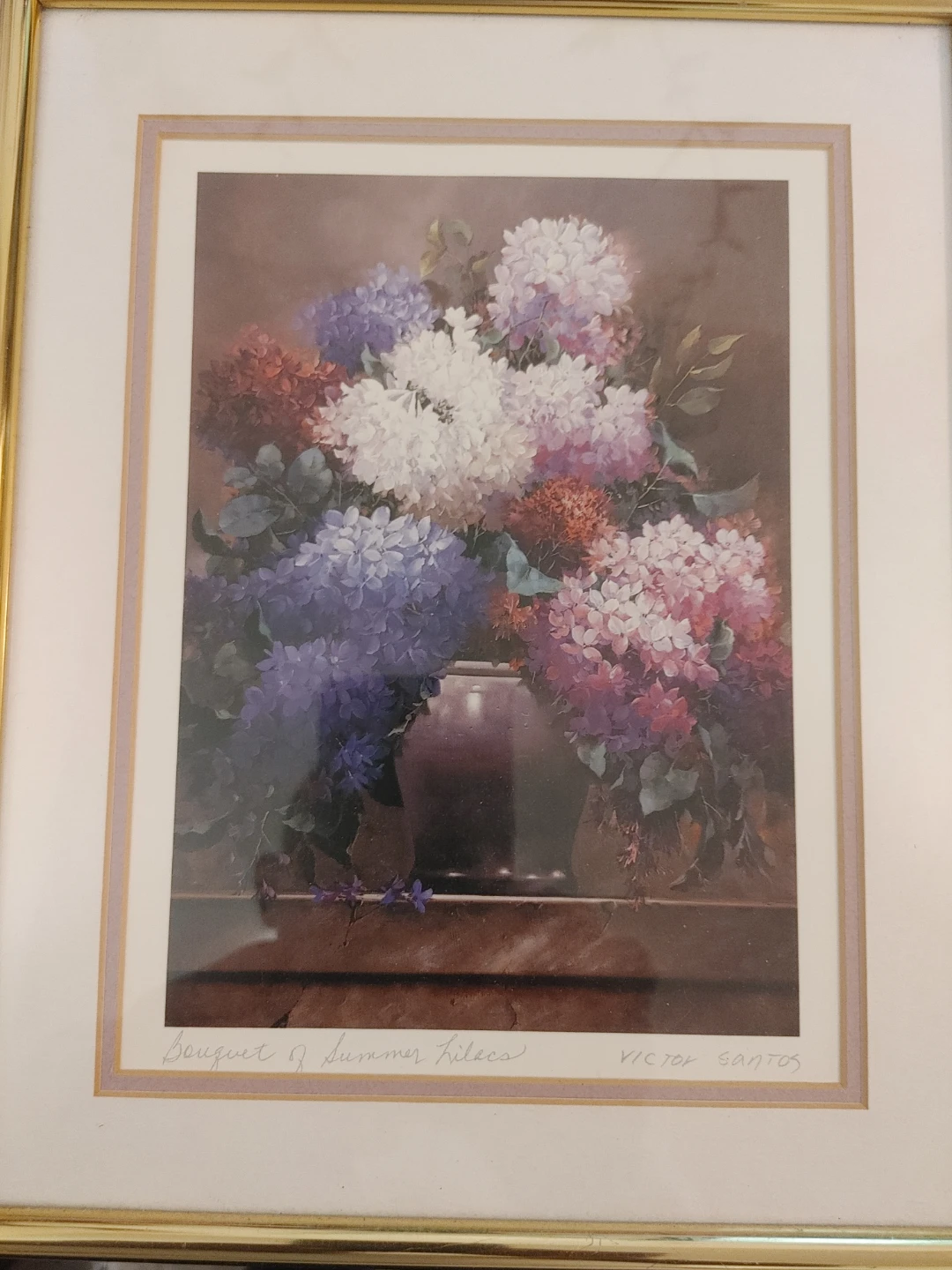 Bouquet of Summer Lilacs by Victor Santos Framed Print