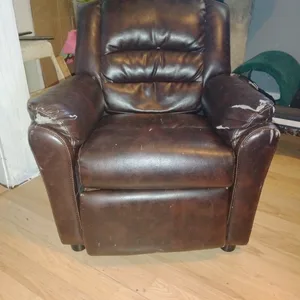 Brown Leather Recliner Chair