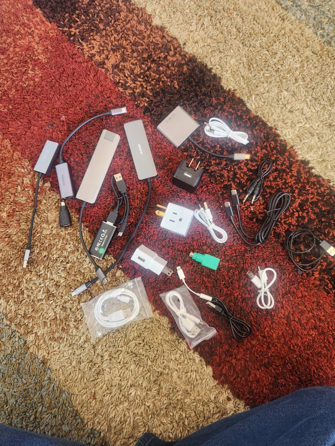 Assorted USB Hubs and Adapters