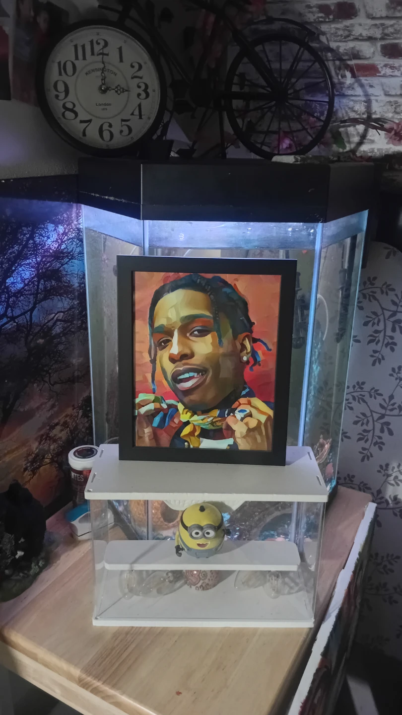 Framed A$AP Rocky Portrait Art