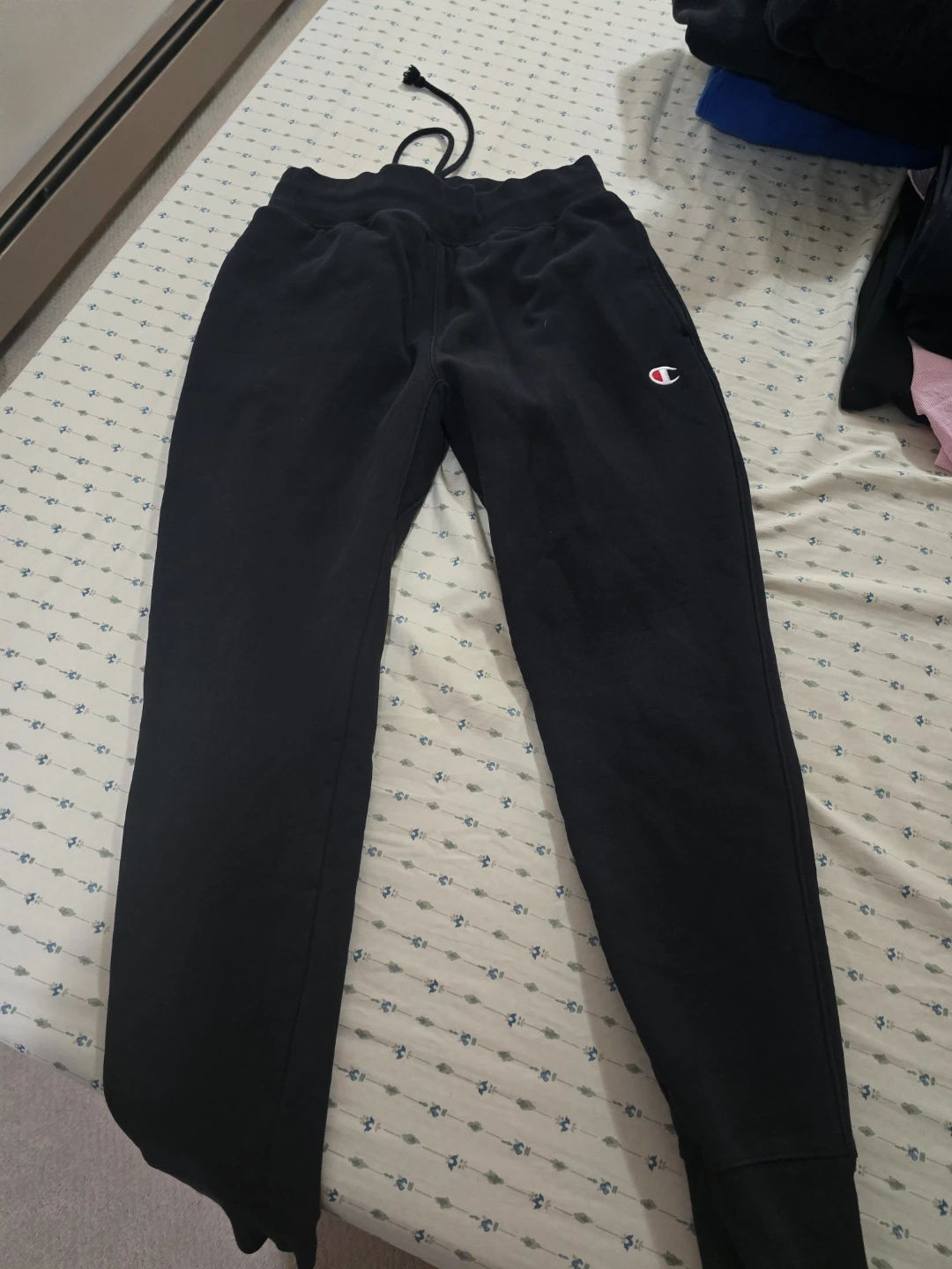 Champion Reverse Weave Black Sweatpants and Hoodie Set - Large