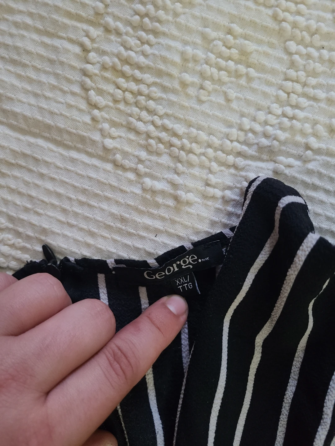 Black & White Stripe Jumpsuit - XXL - photo 2