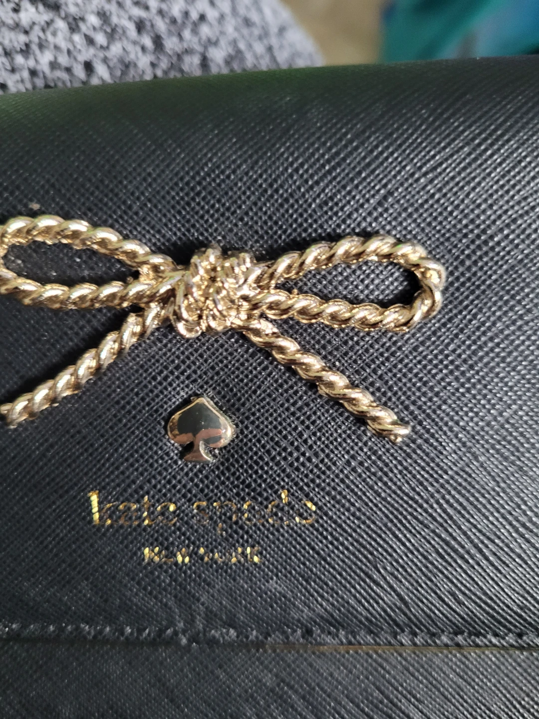 Kate Spade Black Wallet with Bow - photo 5