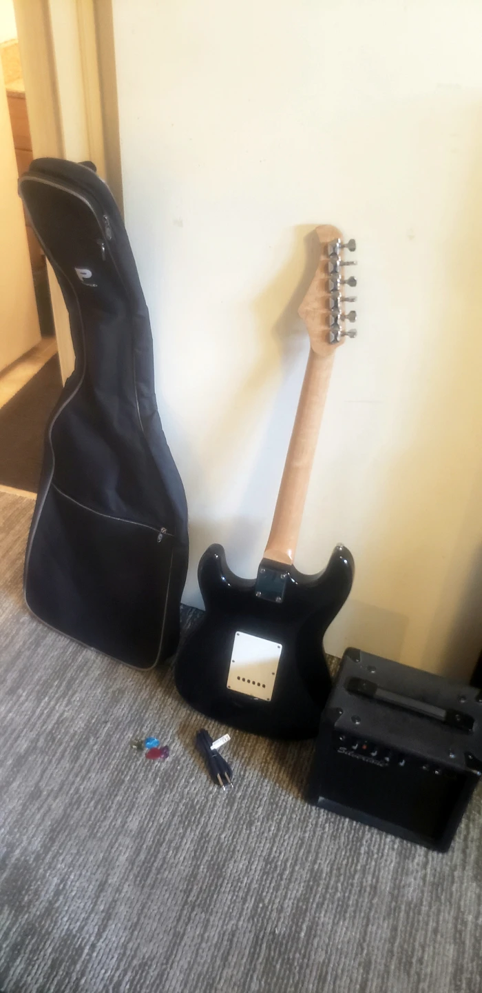 Silvertone Guitar with Amplifier and Gig Bag - photo 4